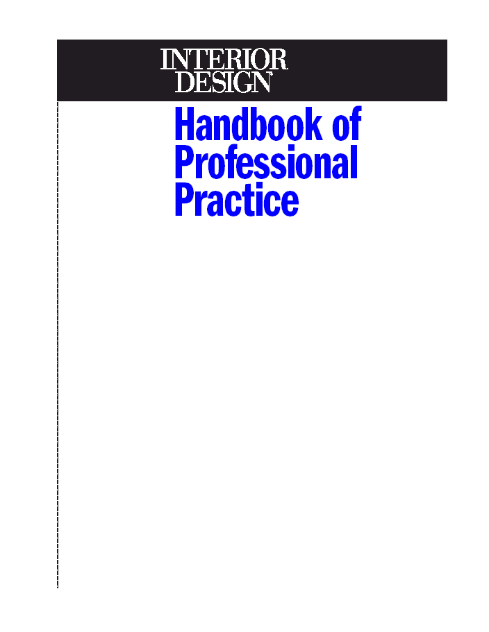 Cover image for Interior Design Handbook of Professional Practice